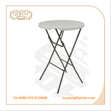 Venta al por mayor portátil HDPE plástico redondo plegable / mesa de fiesta